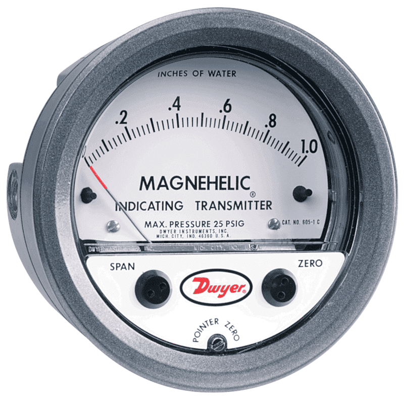 Picture of Dwyer differential pressure transmitter series 605